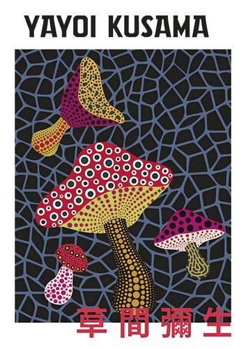 Yayoi kusama champignons - -,