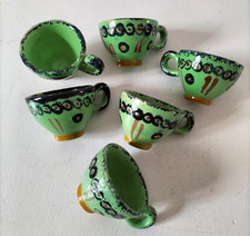 6 mini tasses HB Quimper vert