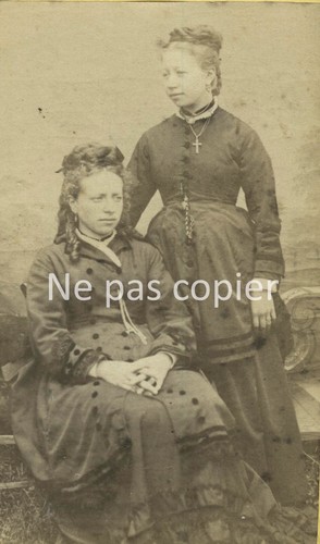 Deux femmes vers 1870 cdv - vers,