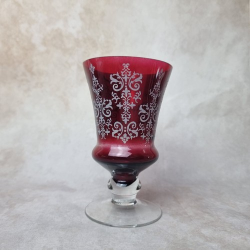 Verre rouge line vase - rouge, j-line