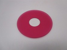 Bobèche ancienne en cristal rouge