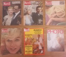 Lot de 5 Paris Match Marilyn