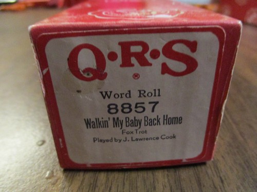 Qrs piano roll walkin my - piano,