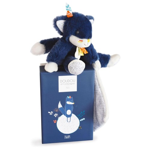 Wolf plush with blanket