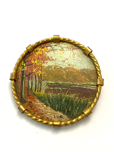 Ancienne broche métal - ancienne, en