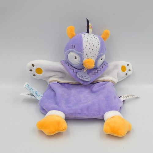 Doudou plat hibou chouette