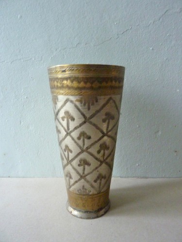 Vase cornet métal - cornet, en