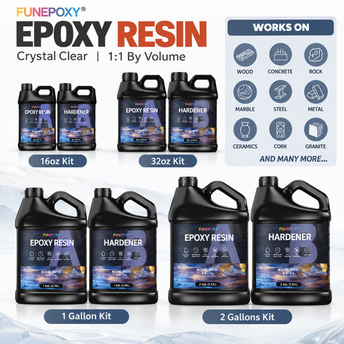 Clear epoxy resin - clear, kit