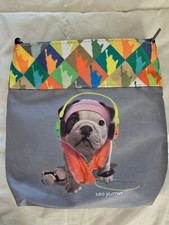 TEO JASMIN sac à main Etat NEUF en tissu fantaisie original Chien casque