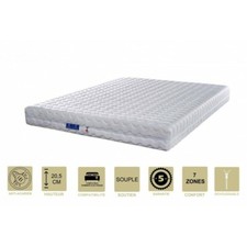 Matelas 20,5 cm Souple - Spécial Sommier Electrique - Déhoussable Housse Lavable