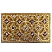 Tapis Classique Rectangulaire En Coco Fantaisie Cercles 45 Cm X 75 Cm