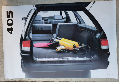 Affiche peugeot 405 break - peugeot,