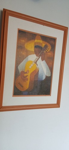 Tableau guitariste mexicain - tableau,