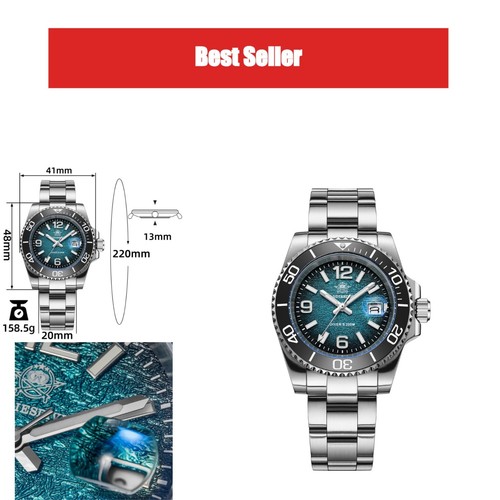 Montre plongée homme 41mm - de,