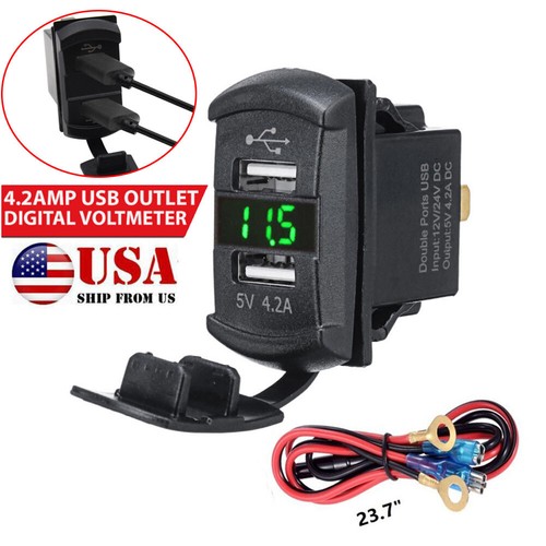 Dual usb car - 5v, charger