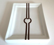 PORCELAINE DE PARIS FRANCE Décor JUDOKA brun Saturateur Humidificateur RADIATEUR