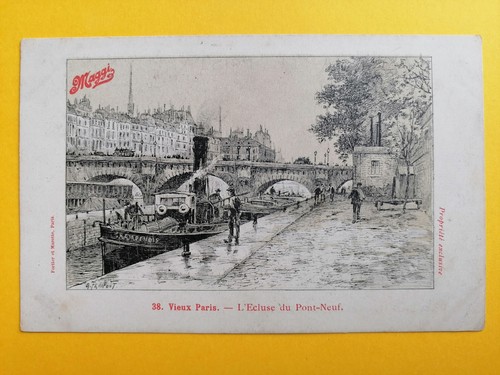 Cpa gravure eau forte vieux - gravure,