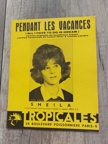 Partition pendant les vacances - pendant,