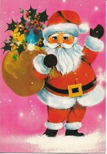 NOEL - PERE NOEL - hotte - houx - neige