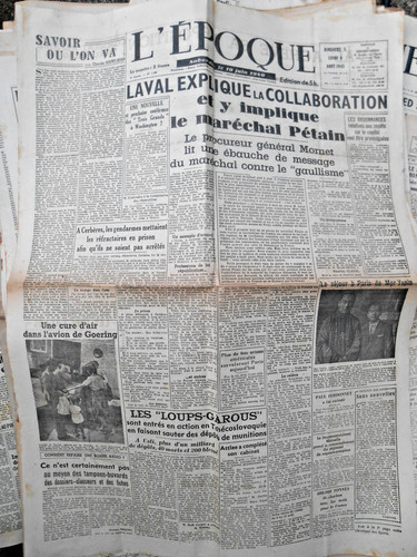 Journal ancien époque 6 - journal, 5