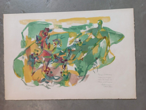 Claude schürr lithographie - claude,