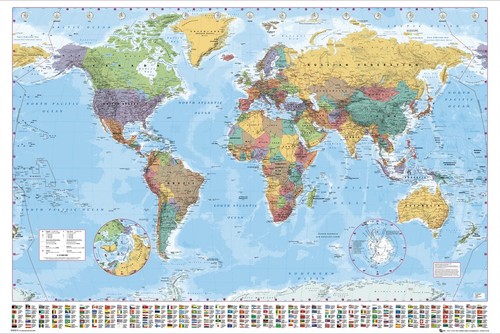 World map carte monde - map,