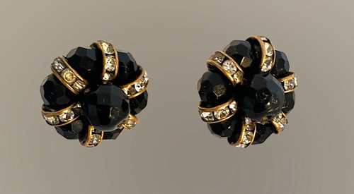 Boucles oreilles clip noires - clip,