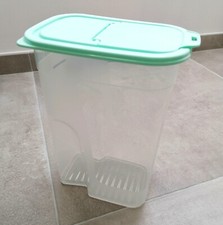Boîte plastique alimentaire 4,1 L neuve avec couvercle hermétique vert tendre