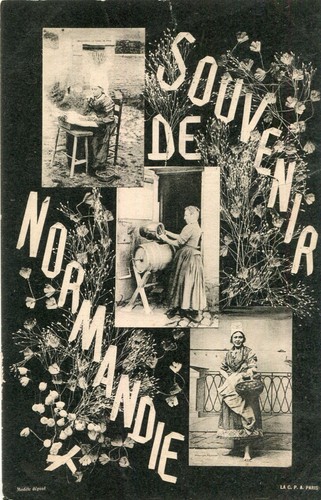 Carte souvenir normandie - souvenir,