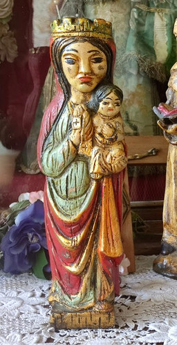 Statue vierge marie enfant - statue,