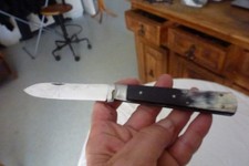 Couteau de poche ancien, manche corne très bel état, voir photos.
