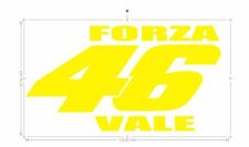 STICKERS FLUO  N 46  VALENTINO ROSSI Moto GP ,vr46 autocollant moto  67X120MM
