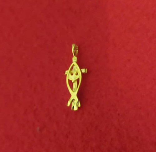 Pendentif croix métal - pendentif,