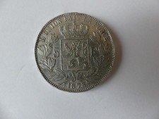 ARGENT PIECE LEOPOLD II ROI DES BELGES 1873