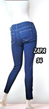Zapa Taille 34 Slim Fit  pantalon femme jeans jean denim bleu brut