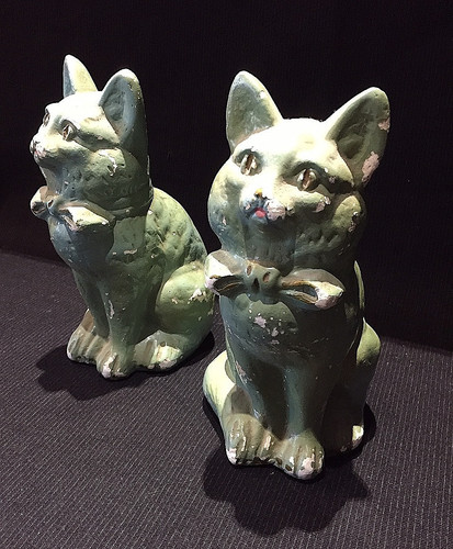 Tirelire chat plâtre