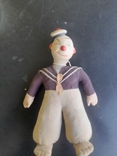 ancienne poupée poupon jouet popeye clin d oeil marin mécanisme bruiteur 