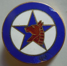 Insigne Légion Etrangère ORIGINAL 1° Compagnie Portée 4° REI Mulet Drago abimé 1