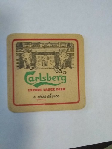 Carlsberg beer cardboard - beer,