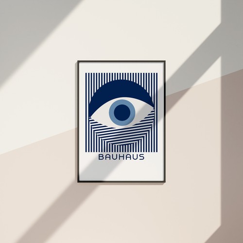Poster bauhaus style - poster, rétro