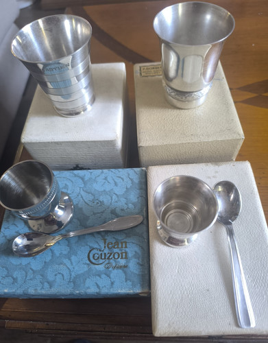 Lot timbales coquetier en - 2,