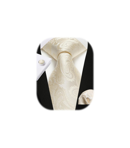 Cravate beige champagne homme - beige,