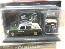 CITROEN DS23 BREAK 1971 BBC TV  N°22 + Remorque 1/43éme IXO Neuf Boite