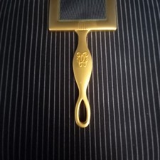 GUERLAIN PARIS rare miroir vintage en bronze face main ou de voyage ou de poche