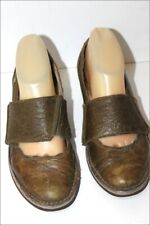 EL NATURALISTA Escarpins Cuir Craquelé Vieilli vert Chasse T 38 BE