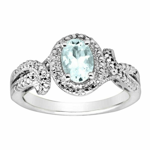 Bague solitaire 14k blanc - 14k,
