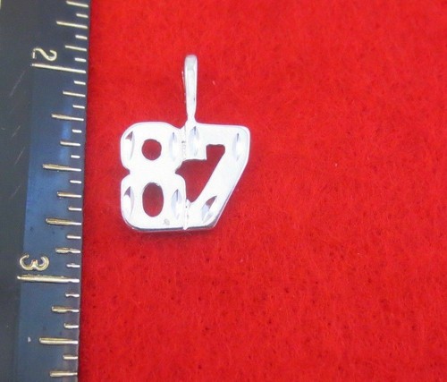 Pendentif charm numéro - charm, "87"