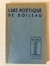 L'ART POÉTIQUE DE BOILEAU/ Classiques France, Hachette