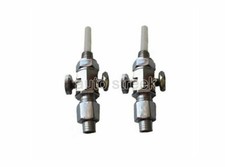 Tout Neuf Paire Carburant Essence Gas Réservoir Robinet 1/8 Adapté BSA M-20