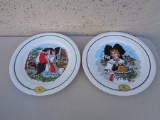 Lot de 2 Assiettes alsacienne
